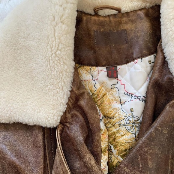 🤎SOLD! Thank you! 🤎 Vintage Leather Jacket - Picture 2 of 7